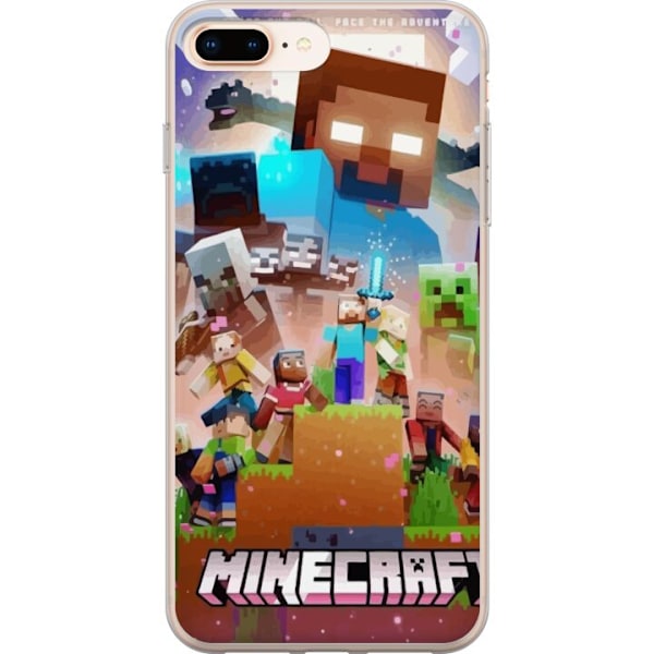Apple iPhone 8 Plus Läpinäkyvä kuori Minecraft