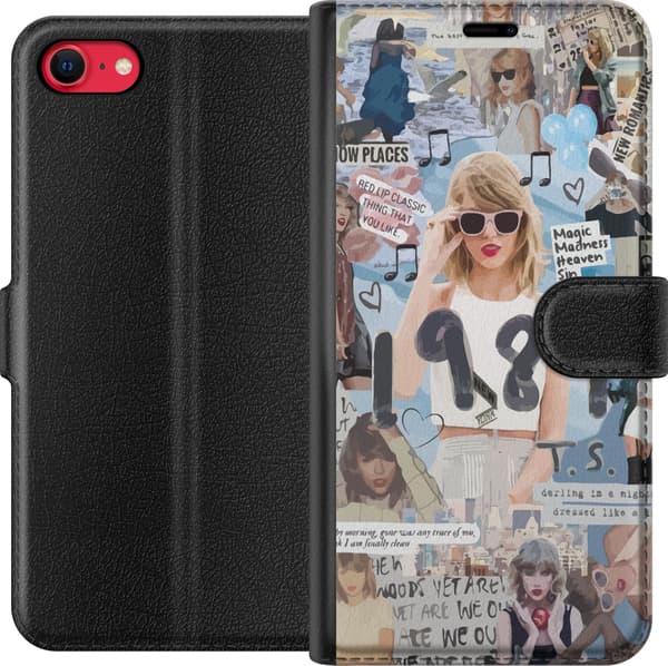 Kompatibelt Plånboksfodral till Apple iPhone SE (2022) Taylor Swift