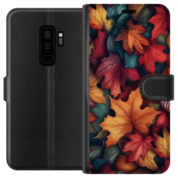 Kompatibel Tegnebogsetui til Samsung Galaxy S9+ Efterårsblade