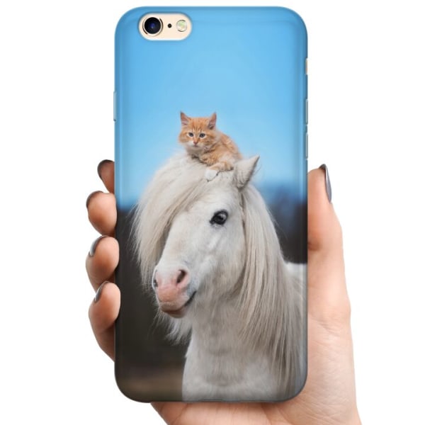 Apple iPhone 6s TPU Mobildeksel Hest & Katt