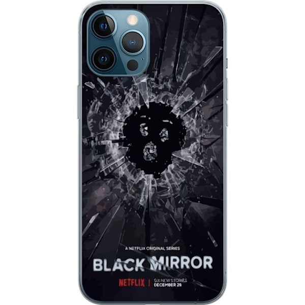 Apple iPhone 12 Pro Max Läpinäkyvä kuori Black Mirror Sci-F