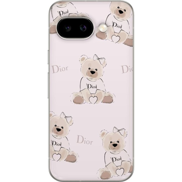 Google Pixel 9a Läpinäkyvä kuori Teddy Dior Vibes - ylellin