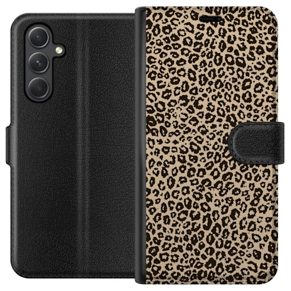 Samsung Galaxy A15 5G Lompakkokotelo Taite Leopardeista