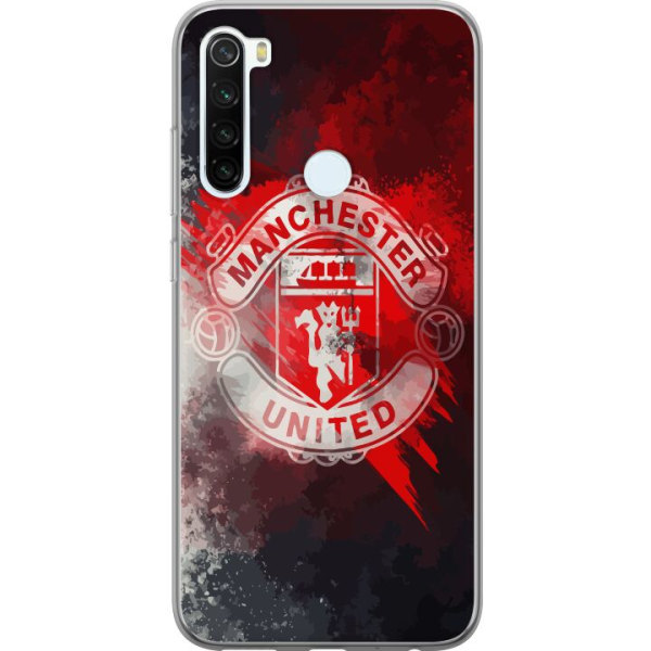 Xiaomi Redmi Note 8 Gennemsigtig cover Manchester United