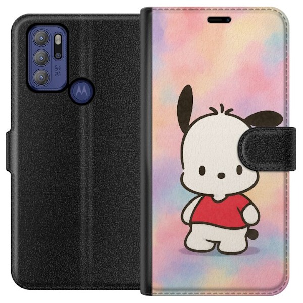 Motorola Moto G60S Lommeboketui Kawaii Sanrio Pochacco
