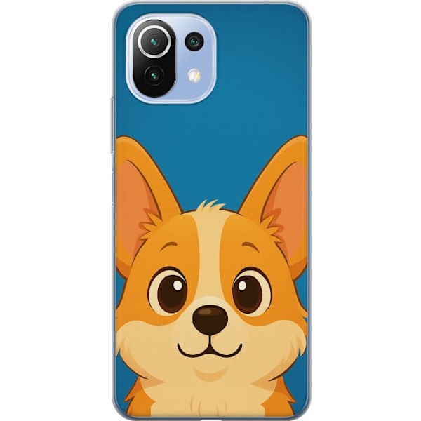Xiaomi 11 Lite 5G NE Läpinäkyvä kuori Hello Corgi