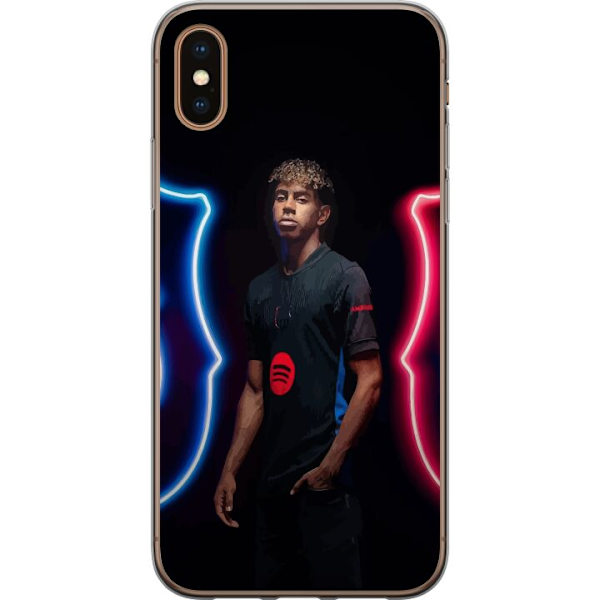 Apple iPhone XS Gennemsigtig cover Yamal Fodbold FC Barcelona Ung Talent Spiller Fodboldstjerne Spanien La Liga Populært Motiv