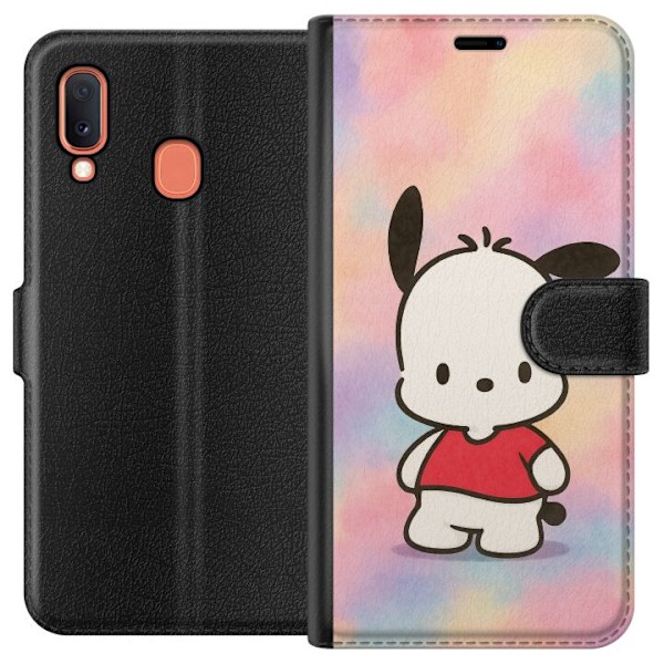 Samsung Galaxy A20e Plånboksfodral Kawaii Sanrio Pochacco