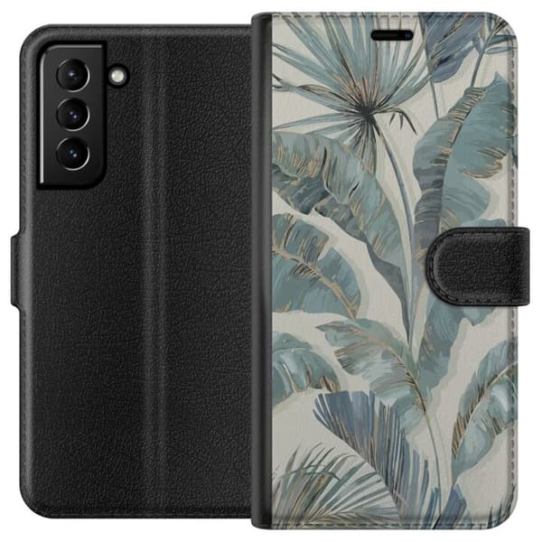 Kompatibel Tegnebogsetui til Samsung Galaxy S21+ 5G Blomster