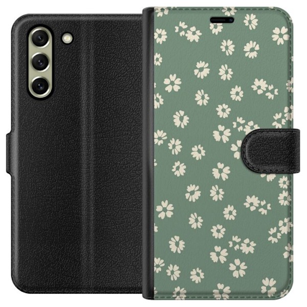 Samsung Galaxy S21 FE 5G Plånboksfodral Blomsterdröm – färgglatt blommönster