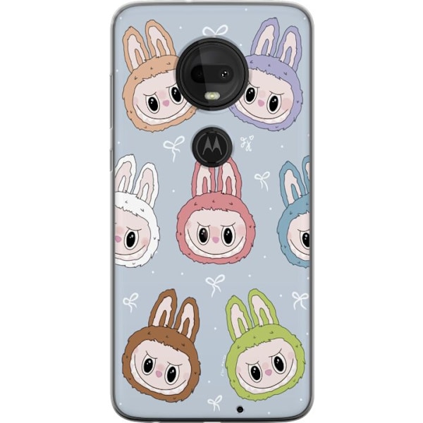 Motorola Moto G7 Läpinäkyvä kuori Tähtikuvioitu hirviöase