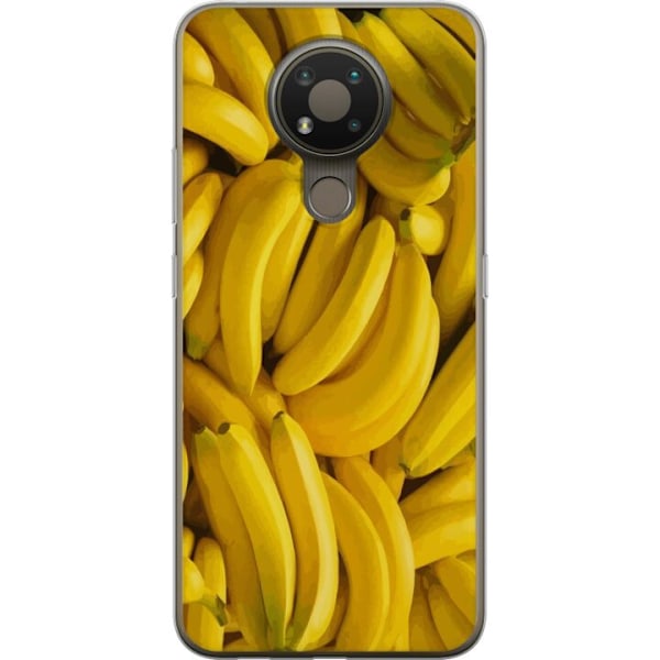 Nokia 3.4 Genomskinligt Skal Banana Pattern – lekfullt mönster med gula bananer