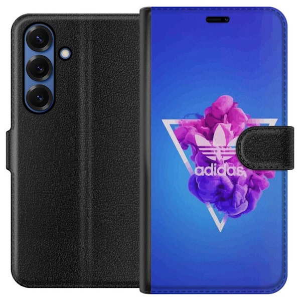 Samsung Galaxy S25+ Tegnebogsetui Adidas-inspireret blåt desi