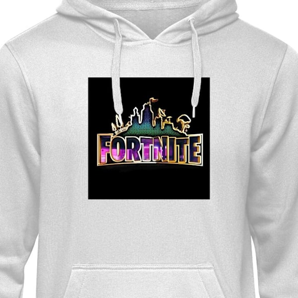 Barn-Hoodie | Mjuk Huvtröja för Barn Fortnite grå 7-8 År