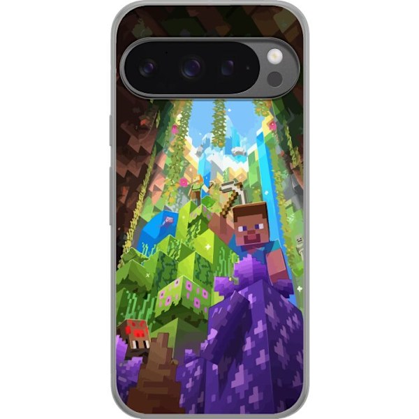 Google Pixel 9 Pro XL Gennemsigtig cover Minecraft