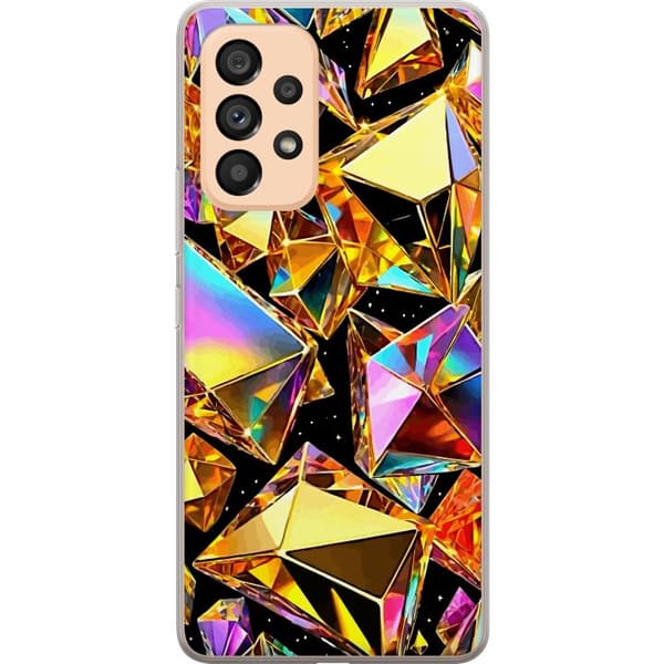 Kompatibel Mobilcover til Samsung Galaxy A53 5G 3D Guld
