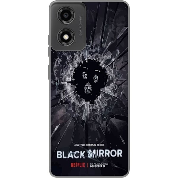 Motorola Moto E14 Gennemsigtig cover Black Mirror Sci-Fi Netfl