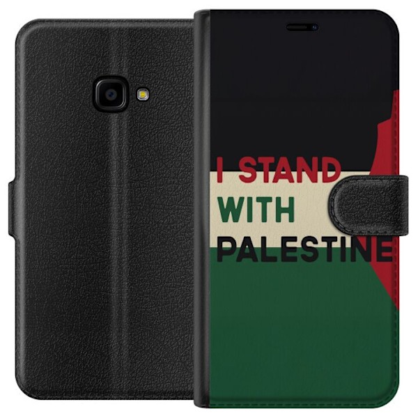 Samsung Galaxy Xcover 4 Lompakkokotelo Pysähdy Palestiinan puolesta - solidaarisuussuunnittelu vahvalla viestillä