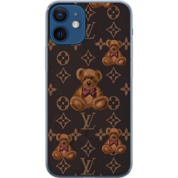 Apple iPhone 12 mini Läpinäkyvä kuori Louis Vuitton Teddykarhu Kuvio Ylellinen Muotisuunnittelu Suosittu Motiivi Muoti-Trendi Ylelliset Asusteet