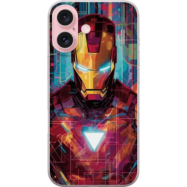 Apple iPhone 16 Gjennomsiktig deksel Iron Man