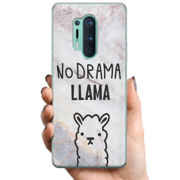 OnePlus 8 Pro TPU Mobilcover Llama Marmor