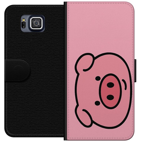Samsung Galaxy Alpha Tegnebogsetui Kawaii Piggy