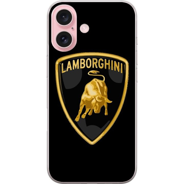 Apple iPhone 16 Gennemsigtig cover Lamborghini