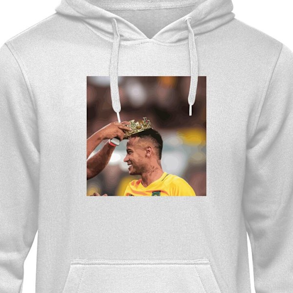 Barn-Hoodie | Mjuk Huvtröja för Barn Neymar grå 5-6 År