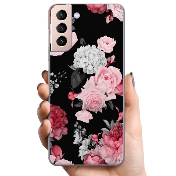 Samsung Galaxy S21+ 5G TPU Mobilcover Blomster