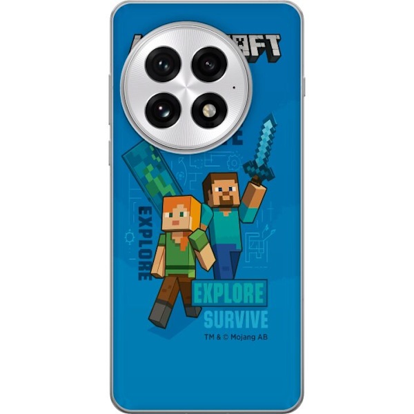 OnePlus 13 Läpinäkyvä kuori Minecraft Luolastot