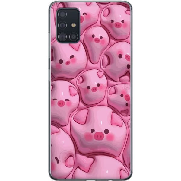 Kompatibelt Mobildeksel til Samsung Galaxy A51 Boblende Griser