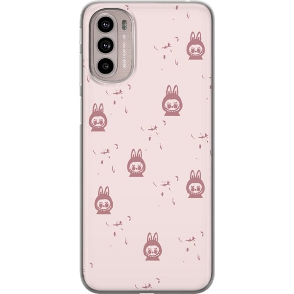 Motorola Moto G41 Gennemsigtig cover Labubu Neon Pop - Neonfar