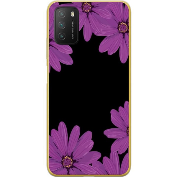 Xiaomi Poco M3  Gennemsigtig cover Blomsterarrangement