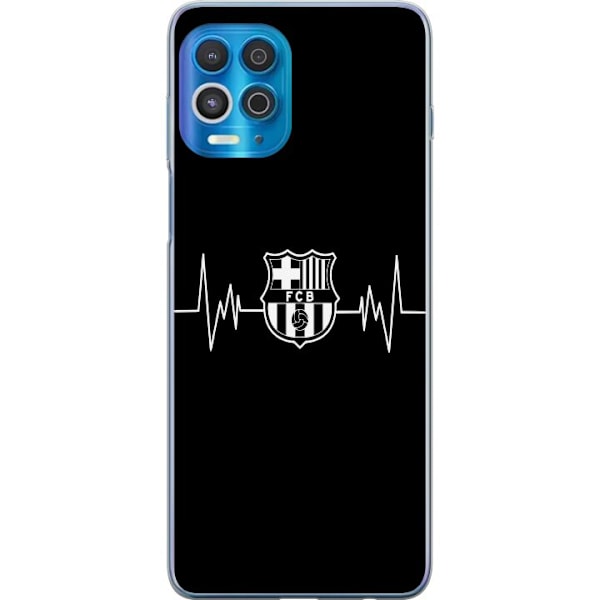 Motorola Edge S Läpinäkyvä kuori FC Barcelona