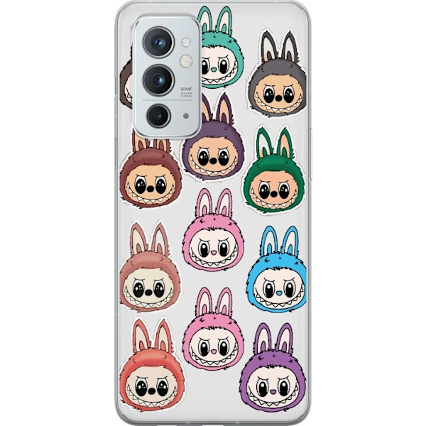 OnePlus 9RT 5G Gennemsigtig cover Labubu Macaron Monster - Nut