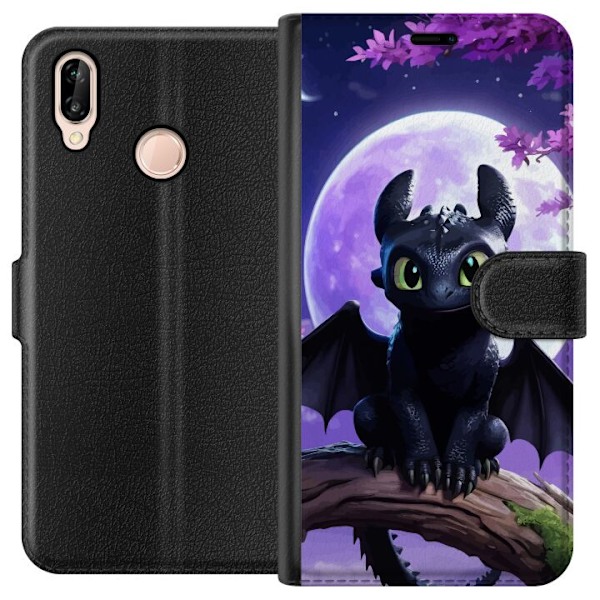 Huawei P20 lite Tegnebogsetui Dragetræneren