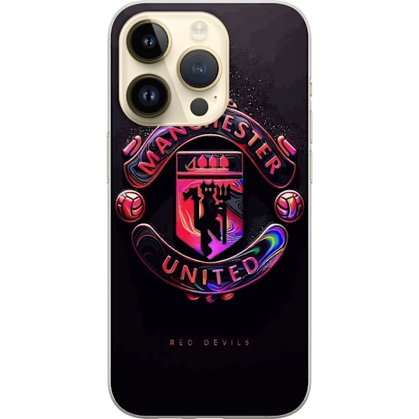 Apple iPhone 14 Pro Genomskinligt Skal Manchester United