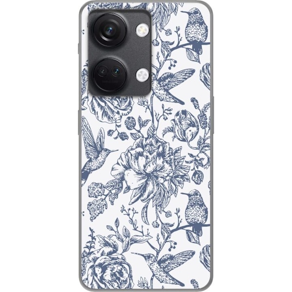 OnePlus Nord 3 Läpinäkyvä kuori Kukat & Linnut - Romanttine