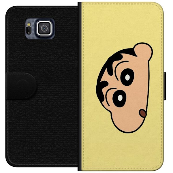 Samsung Galaxy Alpha Lompakkokotelo Peeking Shinchan