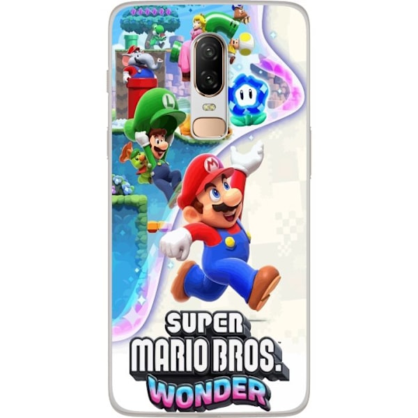 OnePlus 6 Gjennomsiktig deksel Super Mario Wonder