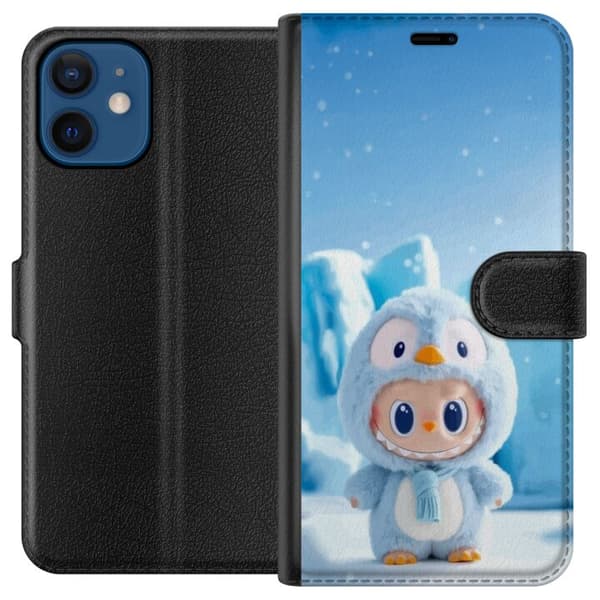 Kompatibel Tegnebogsetui til Apple iPhone 12 mini sort ridder fortnite