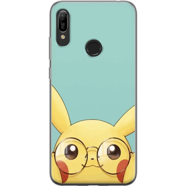 Huawei Y6 (2019) Gennemsigtig cover Pikachu briller