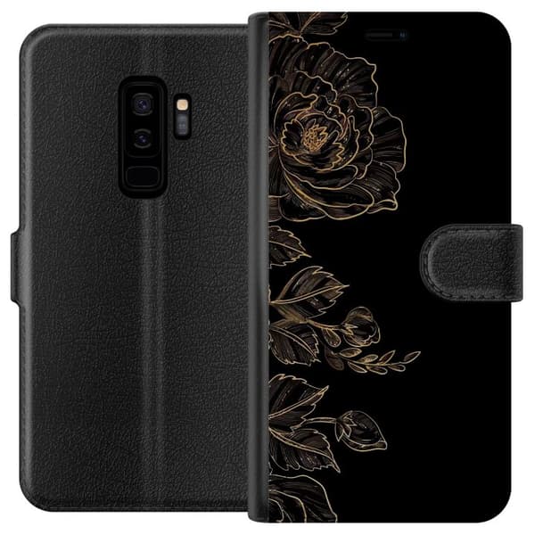 Kompatibel Tegnebogsetui til Samsung Galaxy S9+ Blomster