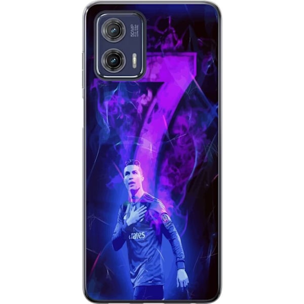 Motorola Moto G73 Gjennomsiktig deksel Ronaldo 7 - Fotballlege