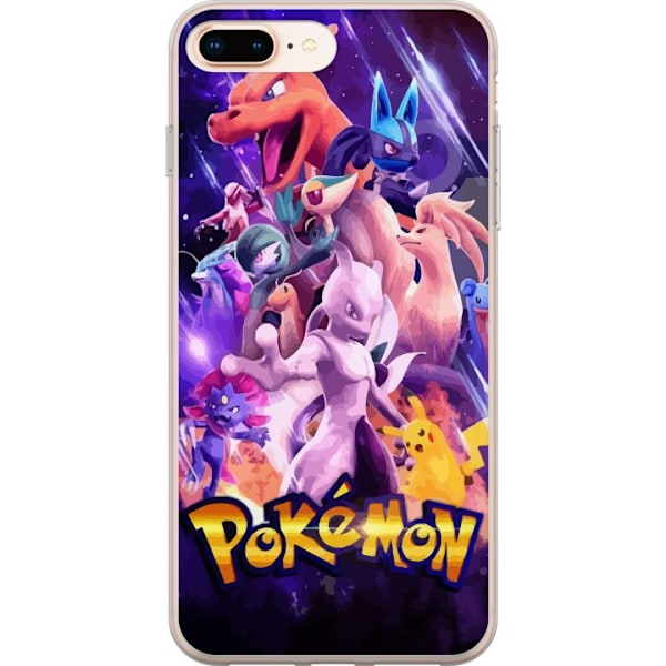 Apple iPhone 8 Plus Gennemsigtig cover Pokemon