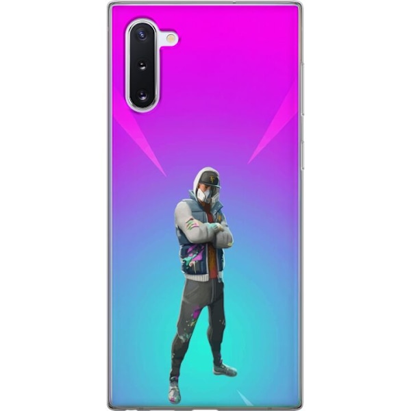Samsung Galaxy Note10 Läpinäkyvä kuori musta ritari fortnite