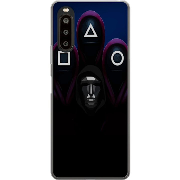 Sony Xperia 10 II Genomskinligt Skal Squid Game Säsong 3 Nya Ikoner Populär Serie TV Motiv Asiatisk Drama Trend Ikoniskt Grafisk Design