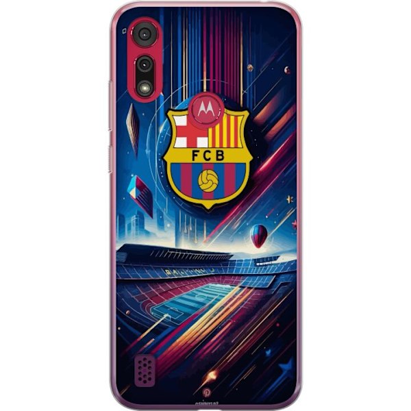 Motorola Moto E6s (2020) Gennemsigtig cover FC Barcelona