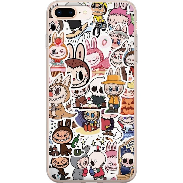 Apple iPhone 8 Plus Läpinäkyvä kuori Labubu All-Stars – P