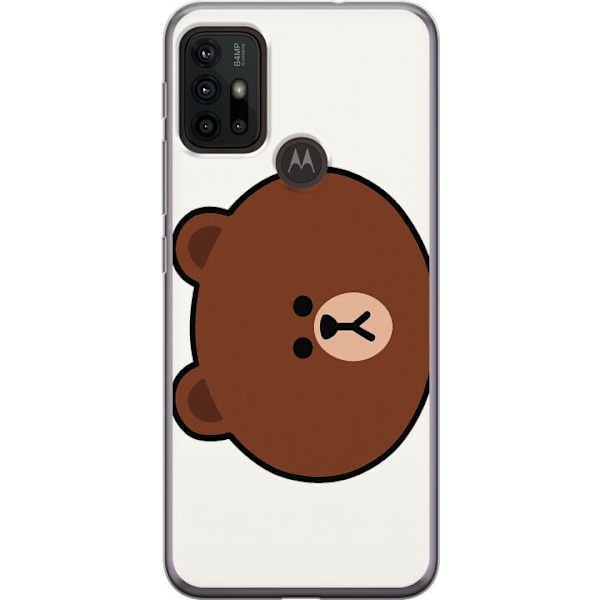 Motorola Moto G30 Gjennomsiktig deksel line friends brown